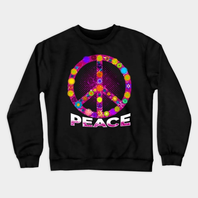 Peace Crewneck Sweatshirt by Mila46